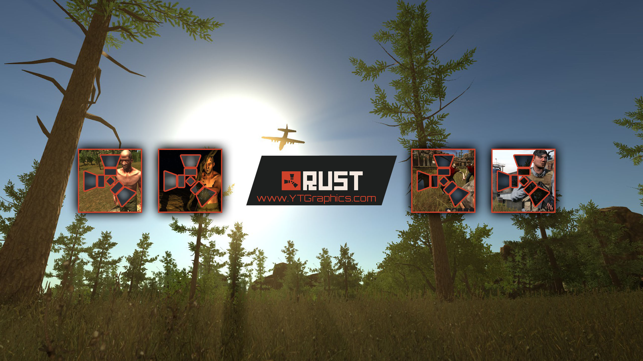 Rust YouTube Channel Art Banners