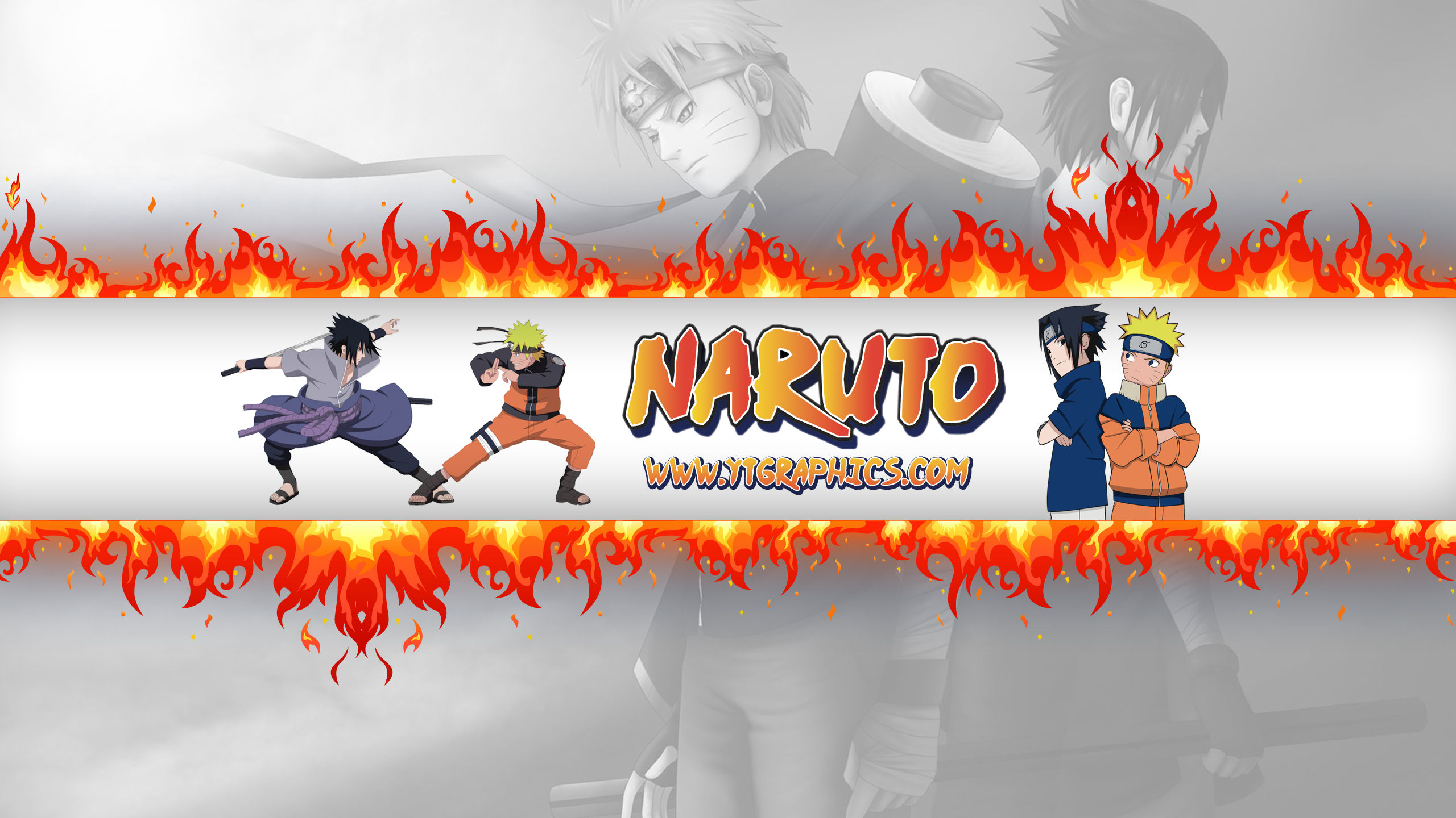 Naruto & Sasuke - YouTube Channel Art Banners