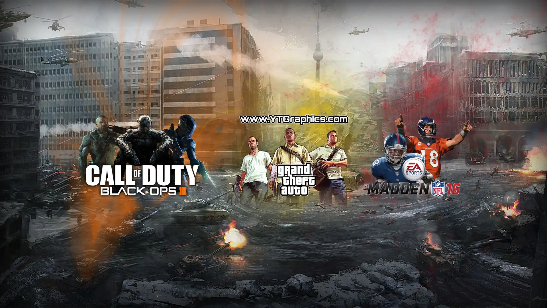 CoD: BO3, GTA V, Madden 16 Banner