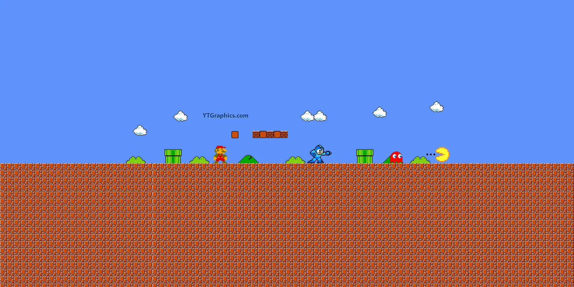 Retro Arcade – Mario, Megaman, Pac-Man Banner